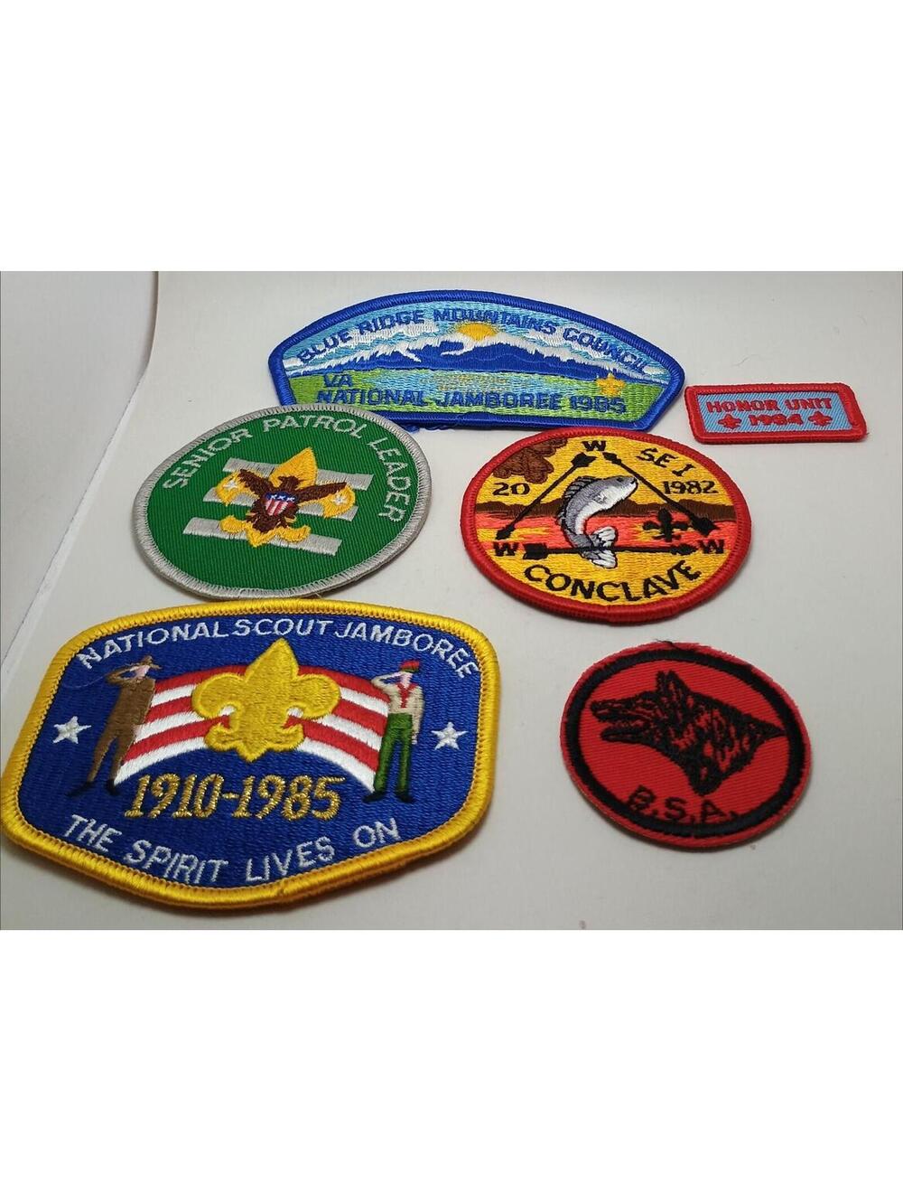 Miscellanous Lot of  Patch Conclave WOLF Blue RIDEGE BSA Boy Scout Patches